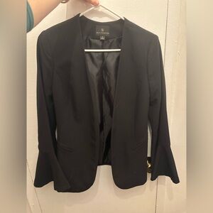 Women's Black Flare Sleeve Blazer by Worthington